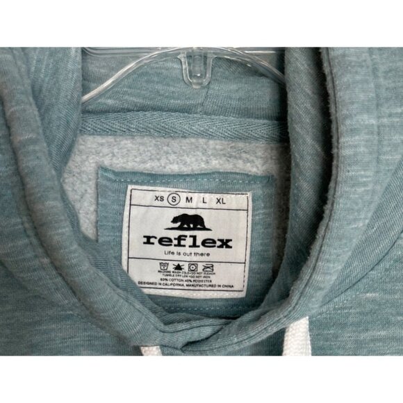 Reflex Women Blue Heathered Hoodie Size S - Picture 2 of 6